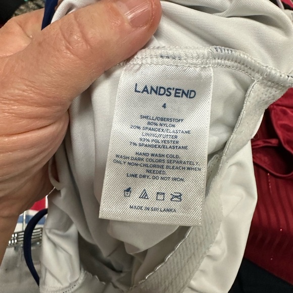 Lands’End Striped One Piece Swimsuit - Picture 4 of 6